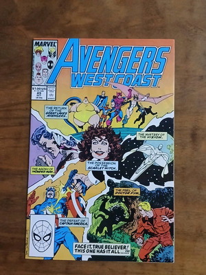 Avengers West Coast #49 used Marvel comic 1989