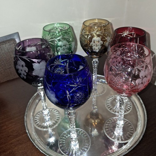 Nachtmann liqueur glasses set with carafe and 6 wine glasses like new