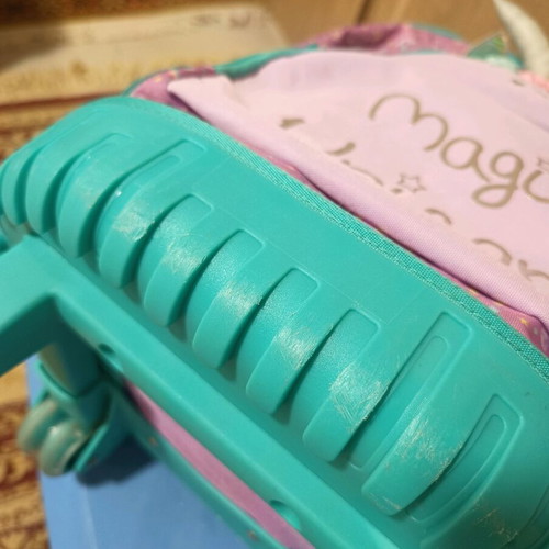 School backpack with wheels used
