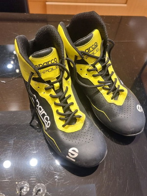 Sparco kids kart shoes used, size 38