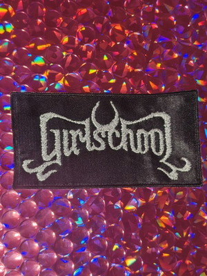 Girlschool logo embroidered patch