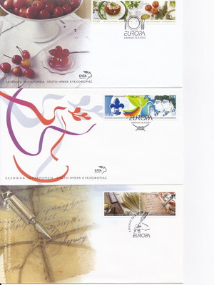 Europa first day covers 2005-2007-2008 like new
