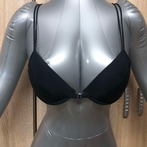 Flash Lights bra like new, size S/A-80, black and silver