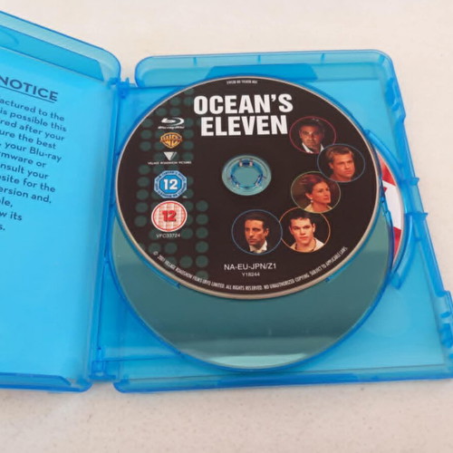 Oceans The Complete Collection Blu-ray trilogy used, subtitles