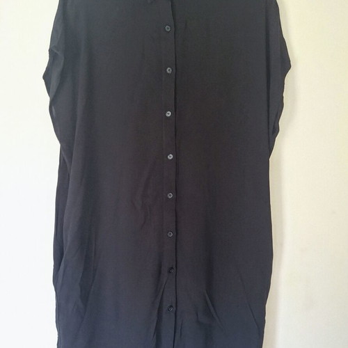 Black Pull & Bear Oversized Shirt Dress like new, long sleeves