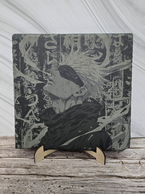 Engraved volcanic tile Satoru Gojo 20x20 cm new