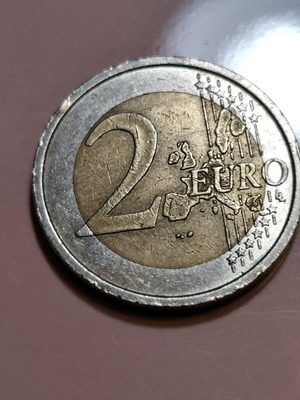 Νόμισμα δύο ευρώ Ιταλία σαν καινούργιο με τον Ντάντε Αλιγκιέρι