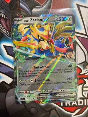 Hop's Zacian ex Double Rare Journey Together Pokemon card