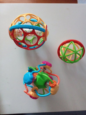 Rattle toys with rain sounds like new for babies