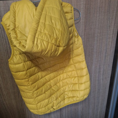 Yellow sleeveless women's jacket like new, size M