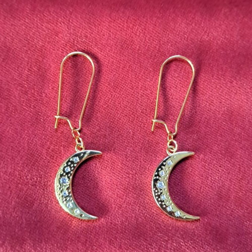 Handmade earrings new gold-colored