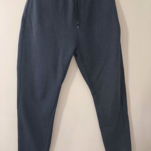 Bershka men's jogger with fleece lining blue large like new