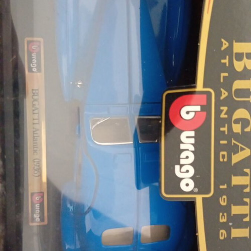 Metal Bugatti Atlantic 1936 toy car new model 1:24 Burago