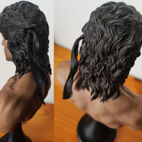 John J. Rambo III 1/4 Bust Statue by Hot Toys 2008 like new