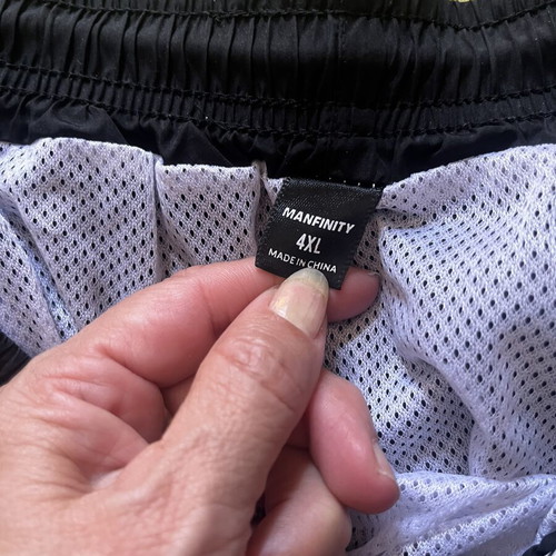 Abarca men's boxer swimwear 4XL like new, black with pockets and mesh