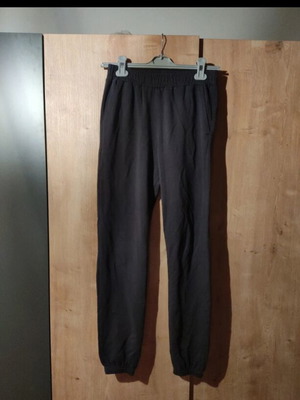 Girls' pants size 164 cm like new, gray, elastic fabric