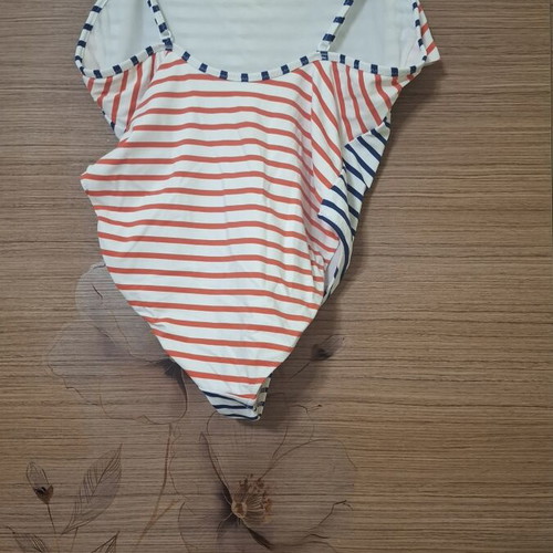 Pepe Jeans girls' one-piece swimsuit like new, colorful stripes