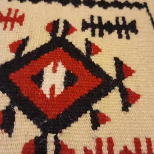 Vintage Kilim Table Linens Set of 3 in Like New Condition