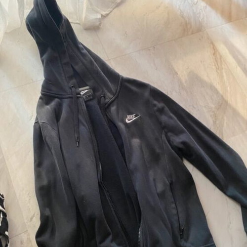 Nike hoodie jacket, black, size M