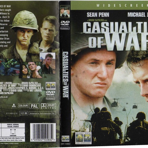 Casualties of War DVD used, action and drama with subtitles