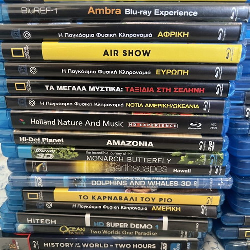 Blu-ray & Blu-ray 3D documentary collection like new, 35 titles