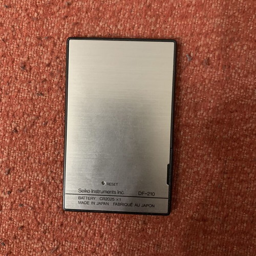 Seiko Instruments Phone Card Plus vintage electronic organizer used with case