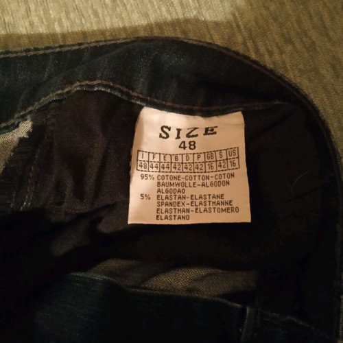 Denim skirt used, size 48 Italian