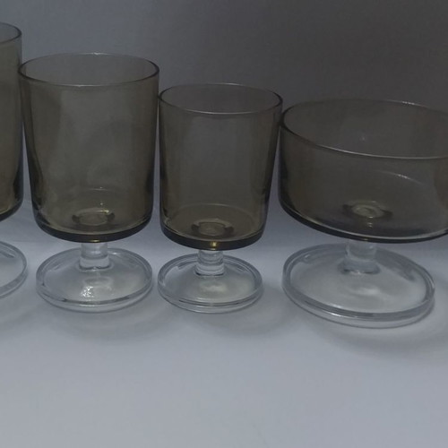 Luminarc Cristal D'arques Durand Cavalier stemmed glasses France 30 pieces new