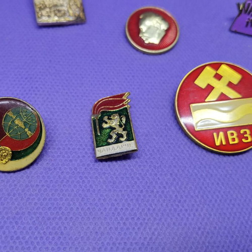 Socialist era badges like new, set of 21 pieces