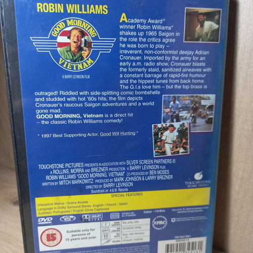 Good Morning Vietnam DVD with English subtitles