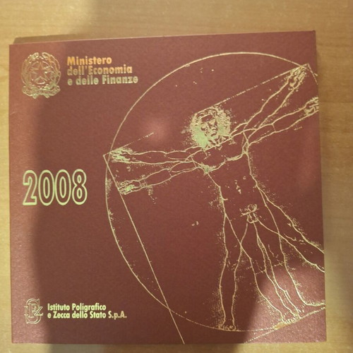 Italy Year Coin Folder 2008-2010 BU Condition
