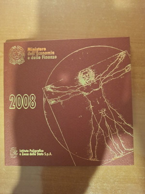 Ιταλία Year Coin Folder 2008-2010 σε κατάσταση BU