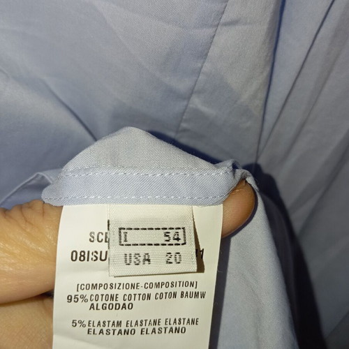 Ermanno Scervino shirt like new, blue, size XL