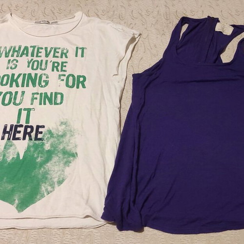 Set of two blouses given together, sizes S and M