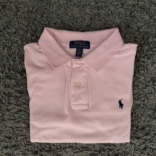 Polo Ralph Lauren polo shirt and t-shirt like new, size L, gray and pink