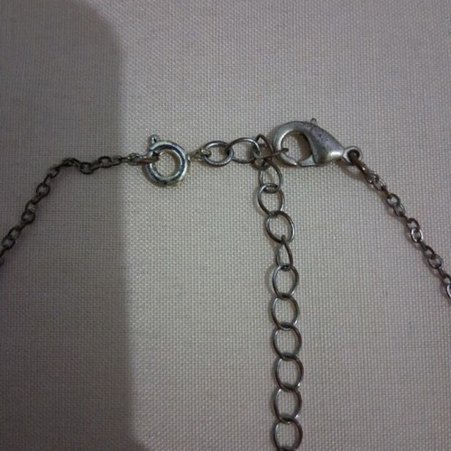 Necklace like new, blue and silver