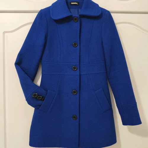 Women's wool coat Paranoia blue size M like new