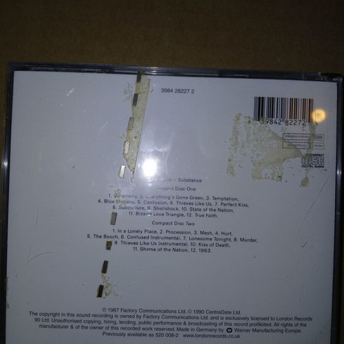 New Order Substance double CD, electronic