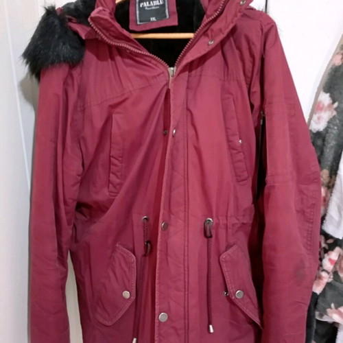 Men's parka jacket used, size XXL