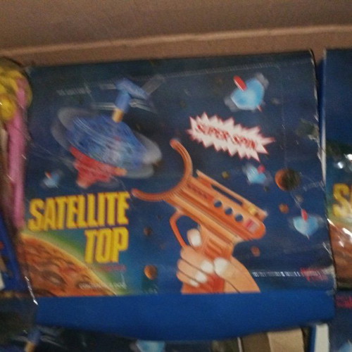 Space gun 80s with rubber wear, suitable for collection
