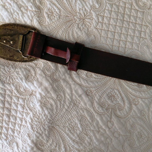 Massimo Dutti leather belt like new, brown