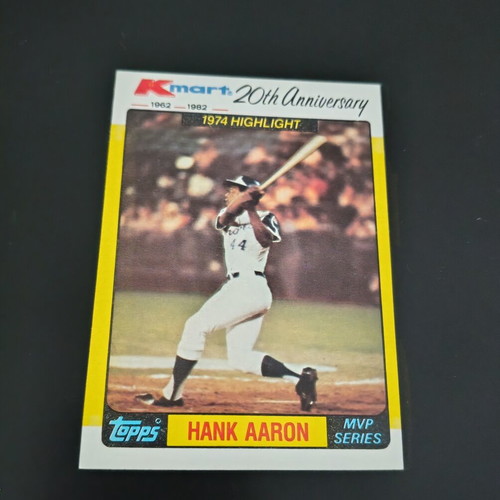 1982 Topps Hank Aaron Baseball Card like new