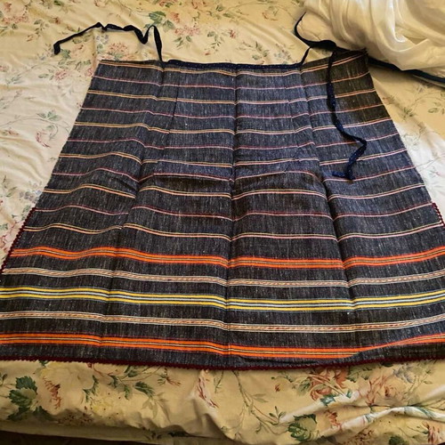 Handmade woven aprons unused vintage 1970