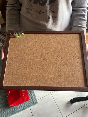 Notice board like new with pins and hooks