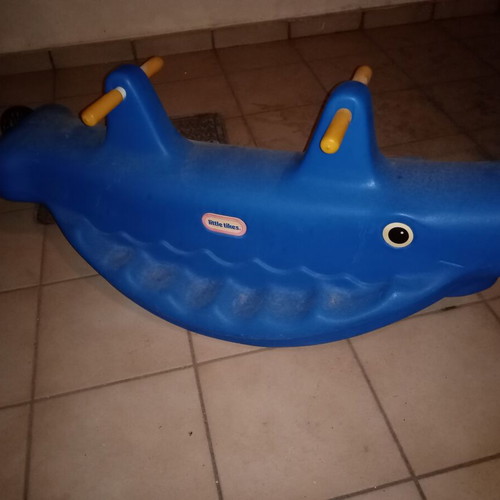 Little Tikes plastic children's rocking whale like new