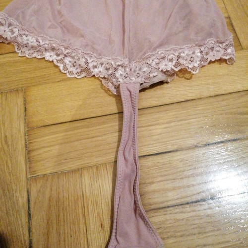 H&M bodysuit pink/champagne like new, size 38