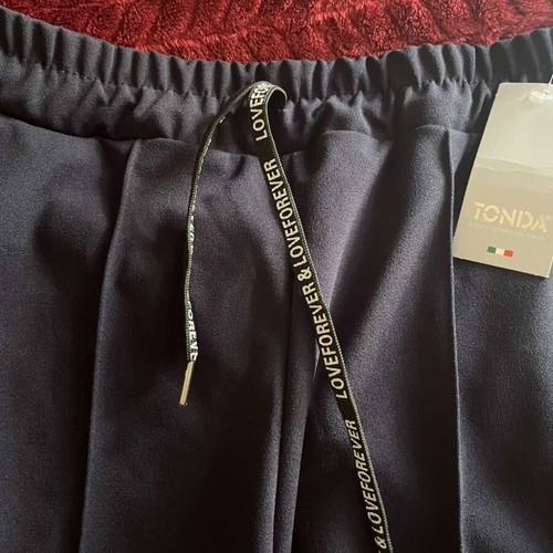 Pants with Elastic Waistband new, size XL, blue