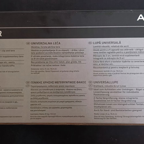 AURIOL Magnifier 2x and 8x with Box new