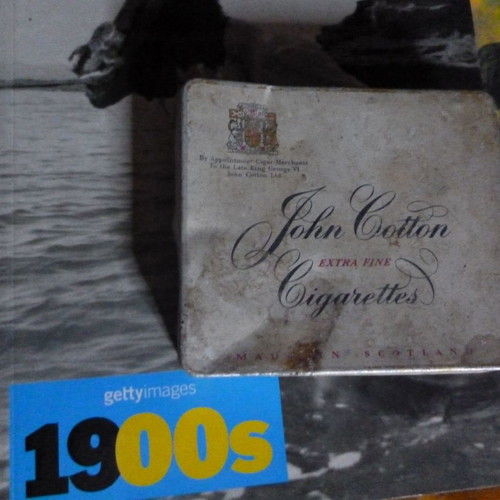 John Cotton metal cigarette box used