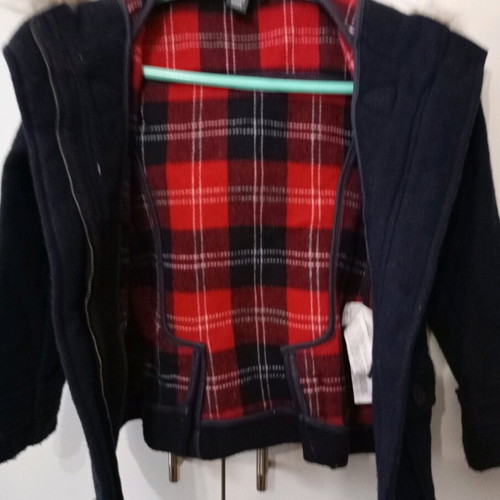 Boys' jacket like new, size 128 cm, blue Oreo color